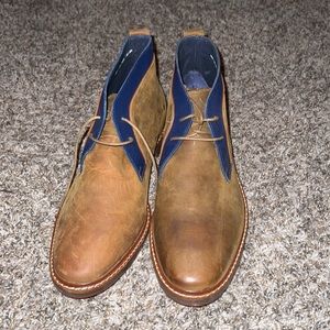 Never worn Cole Haan leather ankle high chukka boot
